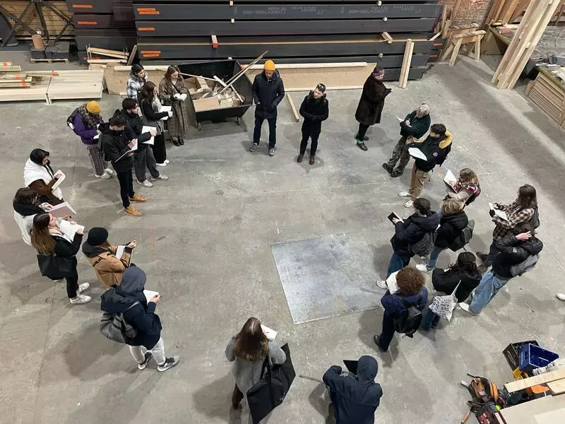 visite des étudiants en architecture