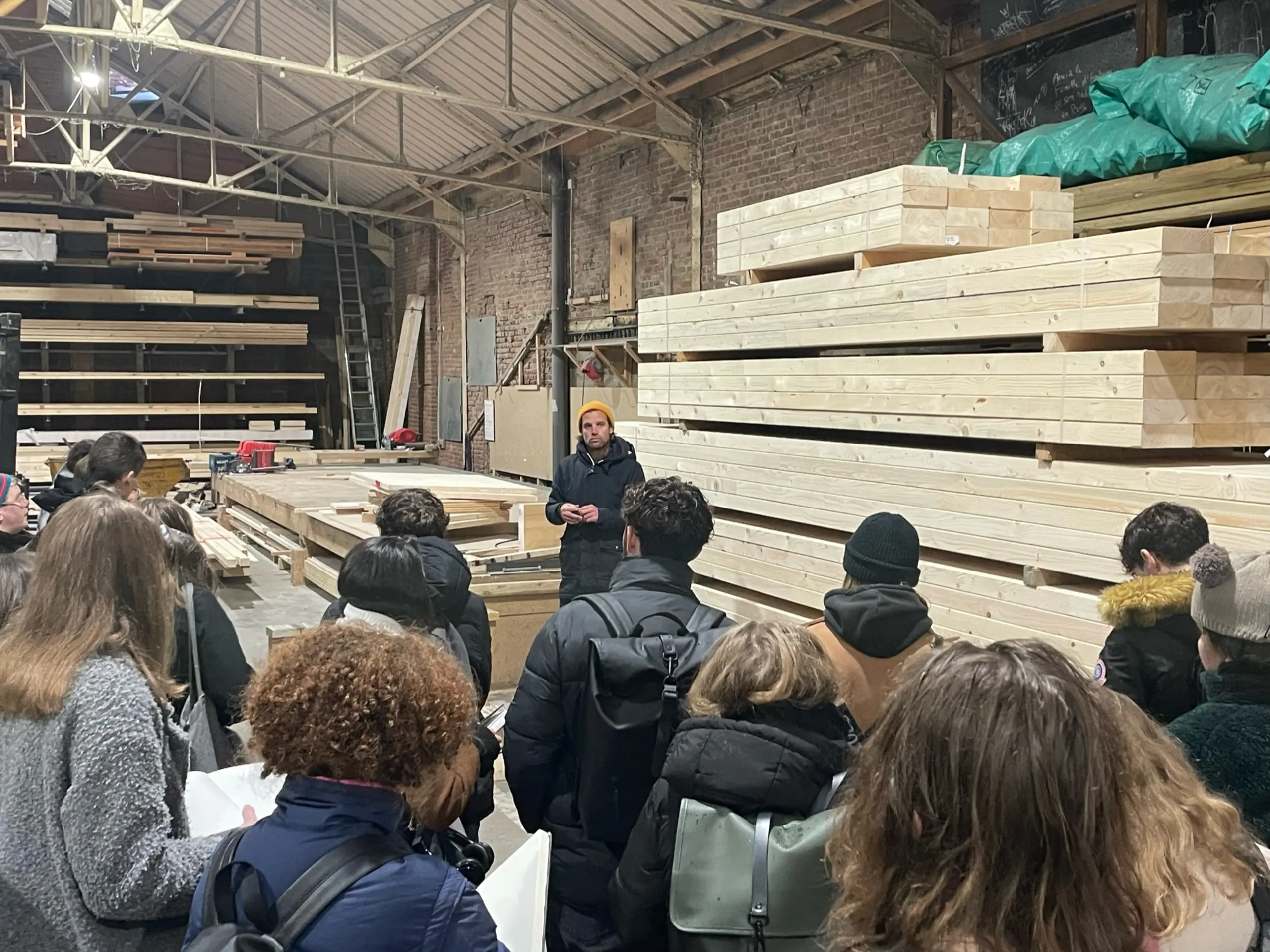 visite edwood par des étudiants en architecture